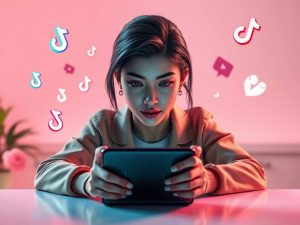 AI-generated avatar used in TikTok advertising video