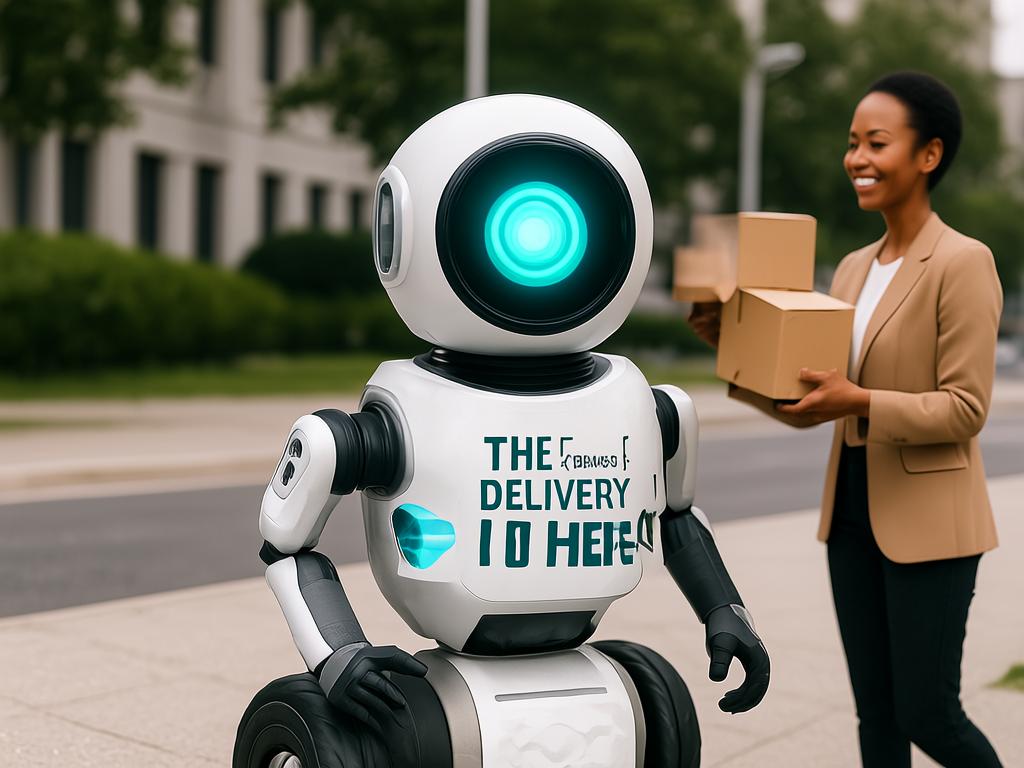 Autonomous Delivery Robot in Suburban Neighborhood