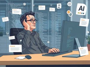 Experienced developer overwhelmed by AI coding tool suggestions, struggling to balance human intuition with automated input.